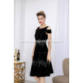 Fall Boat Neck Simple Elegant Formal Party Evening Dress Banquet